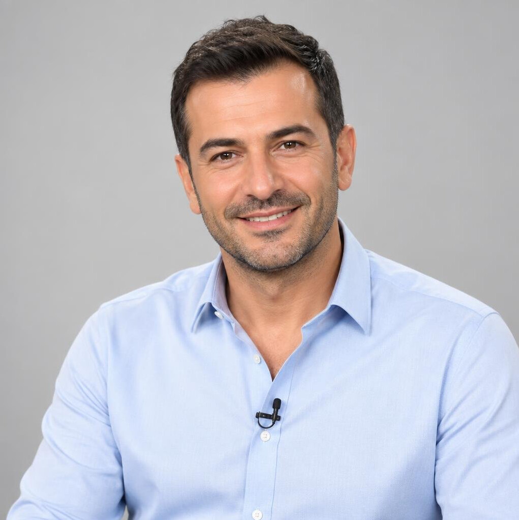 Portrait of a smiling man in casual professional clothes